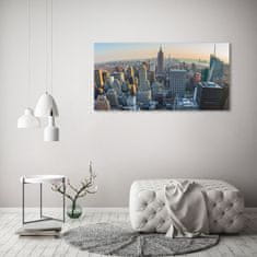 Wallmuralia Foto obraz fotografie na skle Manhattan New York 125x50 cm 2 úchytky