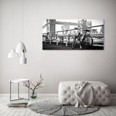 Wallmuralia Foto obraz fotografie na skle Kolo Londýn 125x50 cm 2 úchytky