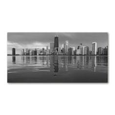Wallmuralia Foto obraz sklo tvrzené Chicago 140x70 cm 4 úchytky