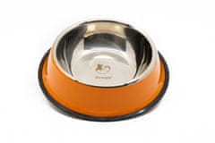 limaya Limaya nerezová miska pro psy a kočky s protiskluzovou gumou oranžová 22 cm
