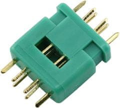 YUNIQUE GREEN-CLEAN 5 párů vysoce kvalitní MPX, samec-samice, konektory pro RC lipo modelové baterie (zelené), barevné