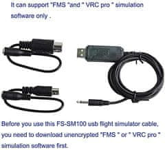 YUNIQUE GREEN-CLEAN USB kabel adaptéru flysky i6 i4 FS-TH9X T6 FS-T4B GT3 FS-GT2 dálkové ovládání RC simulátor letového letadla