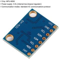 YUNIQUE GREEN-CLEAN 1 ks modul GY-521 MPU-6050 3-osý gyroskop a akcelerometr pro Arduino