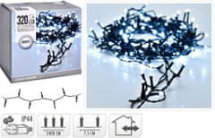 HOMESTYLING Vánoční světelný řetěz studená bílá 320 LED / 24 m
