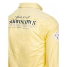 Dstreet Pánská košile ARMA žlutá dx2246 XXL