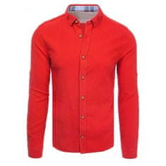Dstreet Pánská košile STYLE červená dx2266 XL