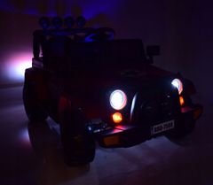 Moje Auto MEGA JEEP FULLTIME, POHON 4X4, 1X12V, POMALÝ START /