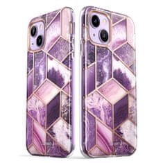 SUPCASE Cosmo pancéřové pouzdro na iPhone 14 PLUS 6.7" Marble purple