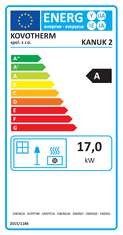 2 kamna na dřevo a brikety (17 kW)