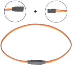 YUNIQUE GREEN-CLEAN 12 kusů JR prodlužovací kabel 3 pin servo kabel 26AWG Futaba JR samec na samici kabel pro dálkově ovládaná letadla 3 kusy x cm 7, 15, 30, 60