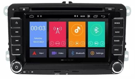 Hizpo Autorádio pro VW Passat B6 B7 CC Tiguan Touran Škoda Octavia II Multimedia GPS