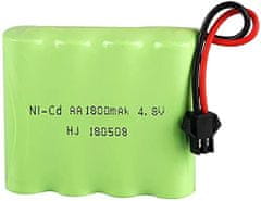 YUNIQUE GREEN-CLEAN 1 kus dobíjecí baterie 4.8V Ni-CD 1800mAh pro dálkové ovládání auta