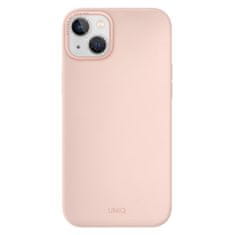 UNIQ UNIQ Lino Hue silikonový kryt iPhone 14 Plus, šedý Růžová