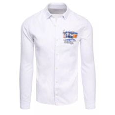 Dstreet Pánská košile TEAM bílá dx2283 XXL