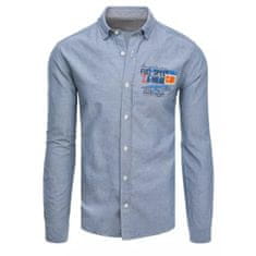 Dstreet Pánská košile TEAM modrá dx2284 XXL