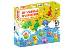 Kids World 3D veselá zvířátka, výroba magnetek - Kreativní sada.