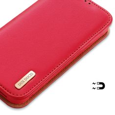 Dux Ducis Hivo kožené pouzdro na iPhone 14 PRO MAX 6.7" Red