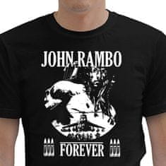 STRIKER Tričko John Rambo - forever Barva: Černá, Velikost: XL