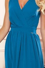 Numoco Dámské maxi šaty Justine nebesky modrá XL