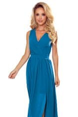 Numoco Dámské maxi šaty Justine nebesky modrá XL