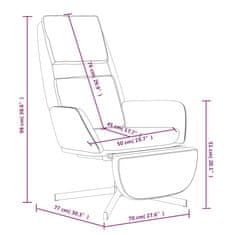 Vidaxl Relaxační křeslo s podnožkou růžové samet