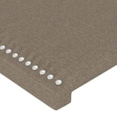 Vidaxl Čela postele 4 ks taupe 80 x 5 x 78/88 cm textil