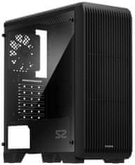 Zalman case miditower S2, ATX/mATX/Mini-ITX, bez zdroje, USB3.0, černá