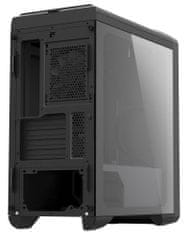 Zalman case middletower M3, bez zdroje, Micro ATX, 1x USB 3.0, 2x USB 2.0, průhledná bočnice, černá