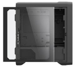 Zalman case middletower M3, bez zdroje, Micro ATX, 1x USB 3.0, 2x USB 2.0, průhledná bočnice, černá