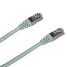 DATACOM Patchkabel 10m,FTP,Cat5e, RJ45, šedý