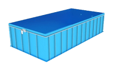 Gluc PBS Kompletní bazénový set SLANÝ NEMO 6x3x1.2m - plastový bazén hranatý
