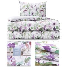 FLHF Bettwäsche Averi Violett gedruckt.glatt Blumen 135x200+80x80*1 AmeliaHome