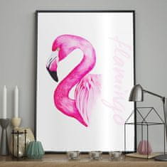 FLHF Plakát Flamingo bílý DecoKing