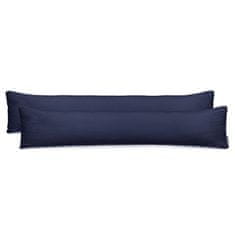 FLHF Dekorační povlak na polštář Amber navy blue 40x200 DecoKing