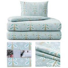 FLHF Vánoční povlečení s potiskem Snuggy mint 155x200_80x80*1 AmeliaHome