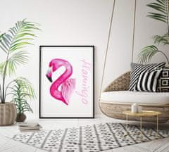 FLHF Plakát Flamingo bílý DecoKing