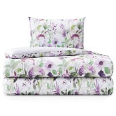 FLHF Bettwäsche Averi Violett gedruckt.glatt Blumen 155x200_80x80*1 AmeliaHome