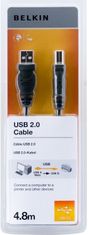 USB 2.0 kabel A-B, řada standard, 4.8 m