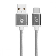 TB Cable USB - USB C 1.5 m gray tape