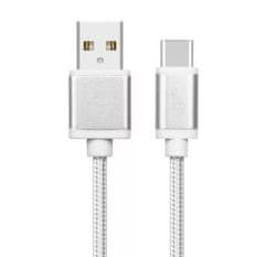 TB TOUCH USB - USB-C kabel, 2m, stříbrný