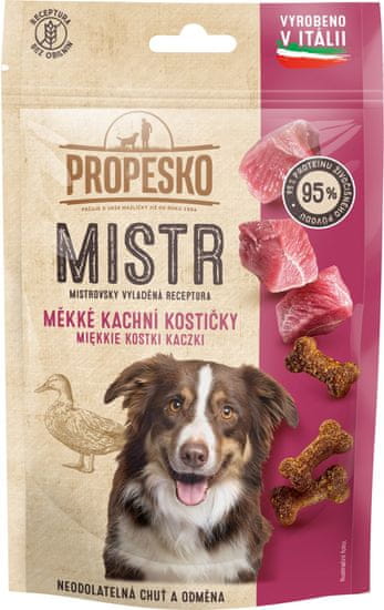 Propesko MISTR měkké kachní kostičky 10×90 g