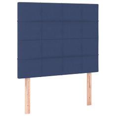 Vidaxl Čelo postele 2 ks modré 80 x 5 x 78/88 cm textil