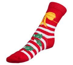 Bellatex Ponožky Vánoce 3 - 39-42 - červená