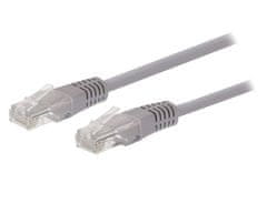 C-Tech Kabel patchcord Cat5e, UTP, šedý, 0,25m