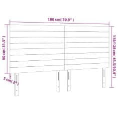 Greatstore Čelo postele 4 ks tmavě šed 90x5x78/88 cm samet