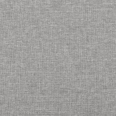 Greatstore Taštičková matrace světle šedá 90 x 200 x 20 cm textil
