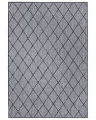 NORTHRUGS Kusový koberec Twin-Wendeteppiche 105456 Night Silver – na ven i na doma 160x230