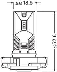 Osram OSRAM LED PSX24W 8,2W 12V PG20-7 FS2 2604CW