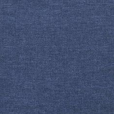 Vidaxl Čelo postele 4 ks modré 90x5x78/88 cm textil