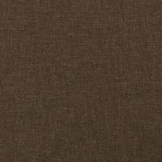 Greatstore Čelo postele typu ušák tmavě hnědé 103x23x78/88 cm textil